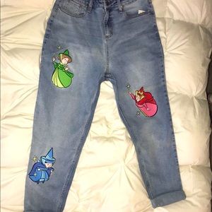 2–Piece Cinderella princess - Disney Fairies - Mom Jeans size 7 AND Tank-top